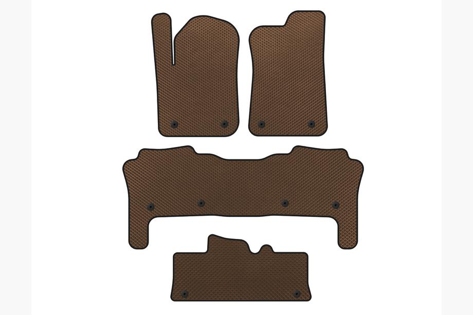 Infiniti QX56 2010-2013 Tapis de sol EVA (3 Rangées, Marron) Photo 1