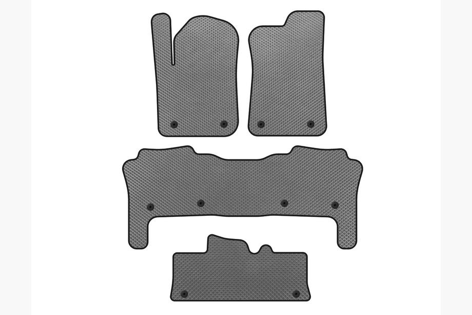 Infiniti QX56 2010-2013 Tapis de sol EVA (3 Rangées, Gris) Image