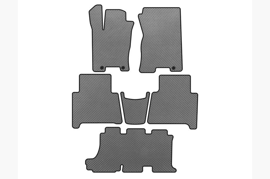 Kia Mohave 2008-2016 Tapis de sol EVA (3 Rangées, Gris) Image