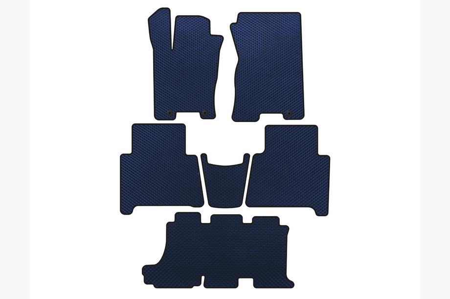 Kia Mohave 2008-2016 Tapis de sol EVA (3 Rangées, Bleu) Image