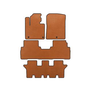 Tapis de sol EVA (3 Rangées, 7 Places, Orange) Kia Sorento III UM 2014-2020