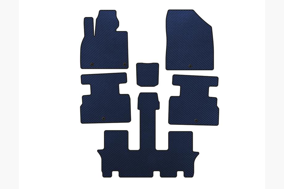 Kia Stonic 2017- Tapis de sol EVA (3 Rangées, 7 Places, Bleu) Image