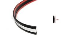 Promotion Moulure de porte noire avec bande chromée au mètre sal16a (1 mètre, 27 mm) photo 2