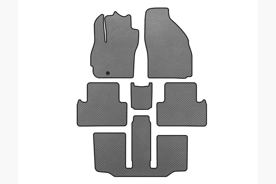 Mazda 5 2005-2009 Tapis de sol EVA (3 Rangées, 7 Places, Gris) Image