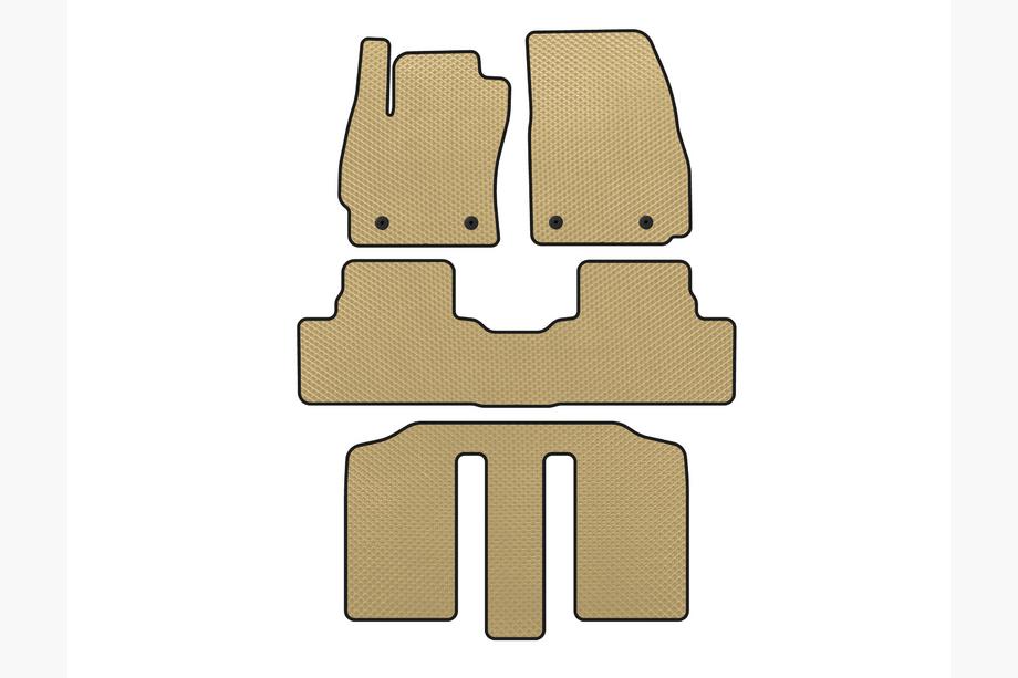 Mazda 5 2010-2018 Tapis de sol EVA (3 Rangées, Beige) Image