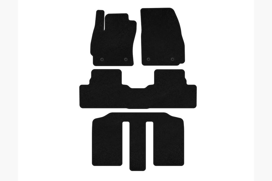 Mazda 5 2010-2018 Tapis de sol textile Classic (3 rangées, noir) Image