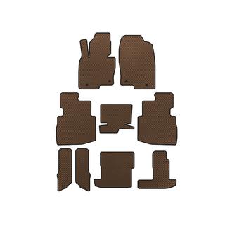 Tapis de sol EVA (3 Rangées, 7 Places, Marron)