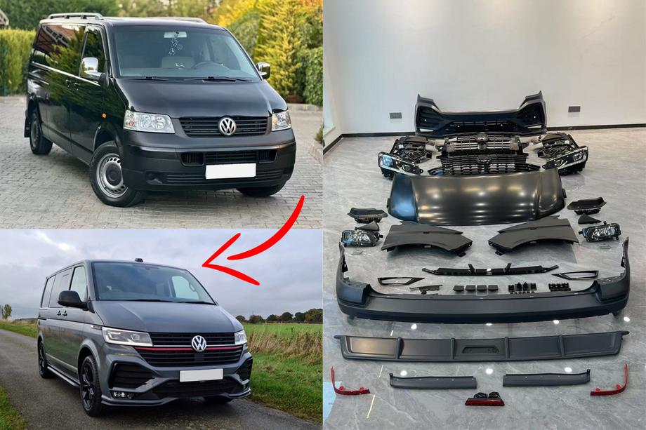 Volkswagen T5 Multivan 2003–2010 Kit Restylage vers T6.1 Sportline Photo 1