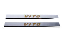 Mercedes Vito W639 2004-2014 Seuils de porte Carmos (2 pcs, acier inox) photo 3