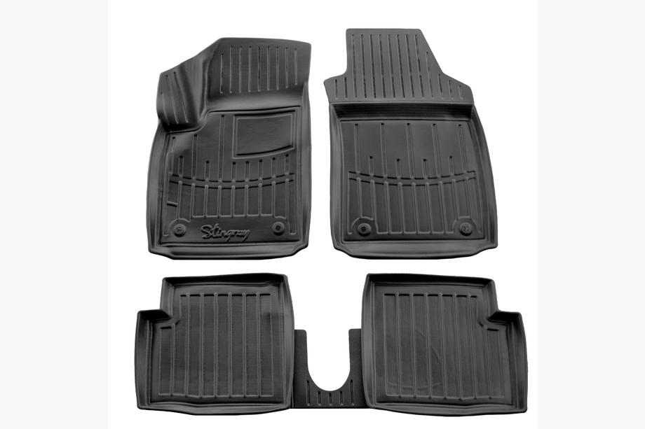 Fiat 500/500L 2013-2022 Tapis de Sol Caoutchouc Stingray 3D (Pour Fiat 500, Europe, 5 pcs) Image