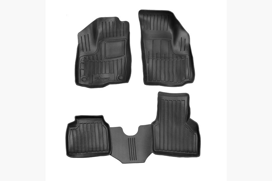 Fiat Doblo I 2001-2005 Tapis de sol en caoutchouc Stingray 3D (4 pcs) Image