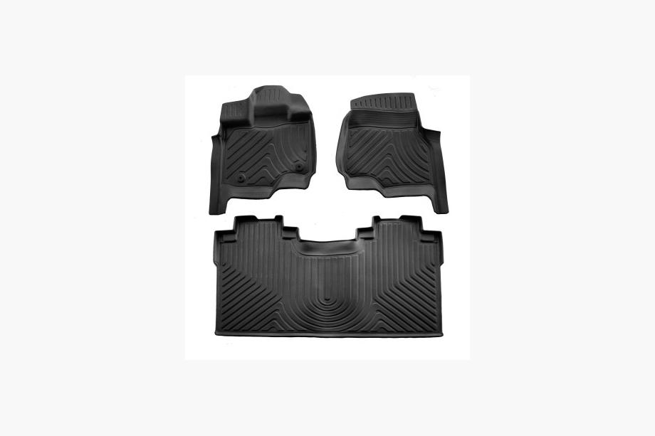 Ford F-150 2014-2021 Tapis de sol caoutchouc Stingray 3D (Crew Cab, 3 pcs) Image