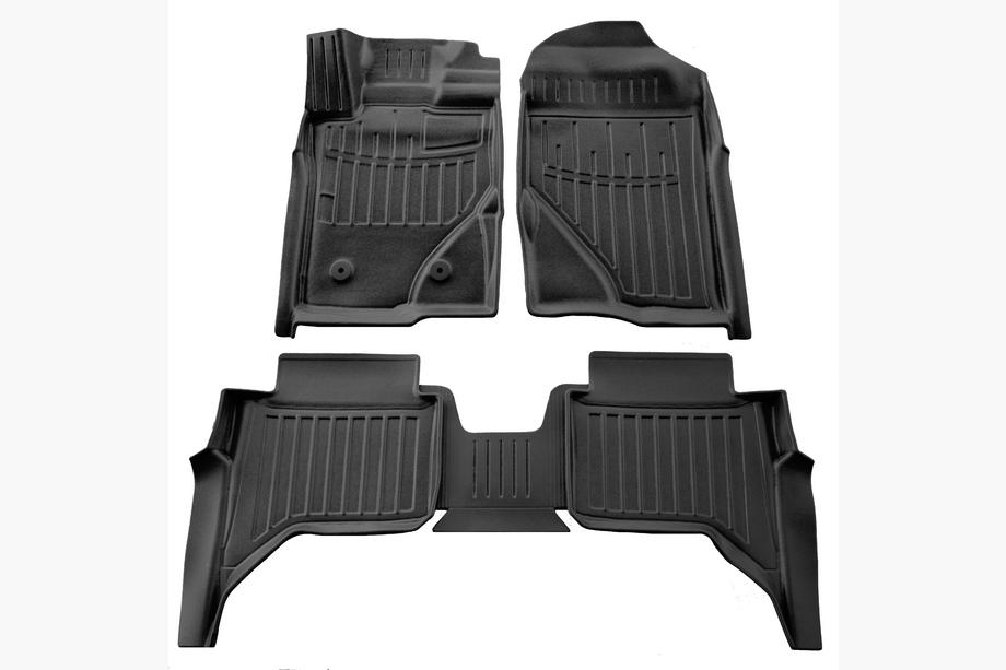 Ford Ranger 2022- Tapis de sol caoutchouc Stingray 3D (5 pcs) Image