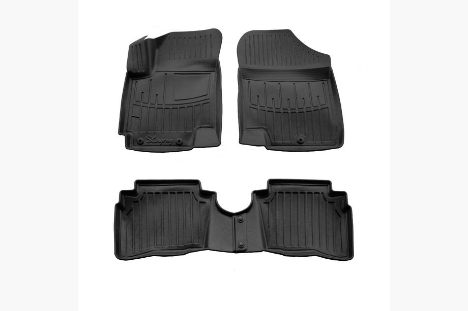 Hyundai I-20 2008-2012 Tapis de sol en caoutchouc Stingray 3D (4 pcs) Image