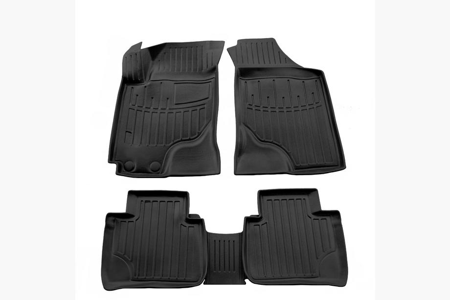 Kia Cerato 1 2004-2009 Tapis de sol caoutchouc Stingray 3D (5 pcs) Image