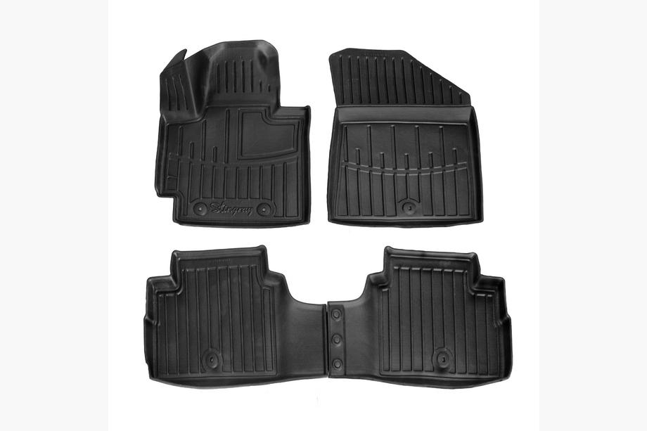 Kia Soul II 2013-2018 Tapis de sol en caoutchouc Stingray 3D (4 pcs) Image