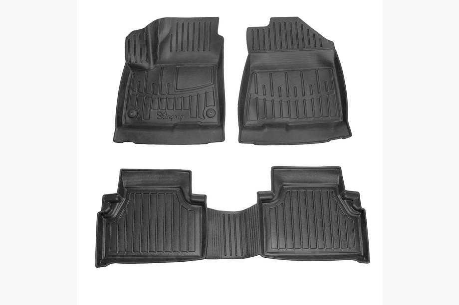 Kia Soul III 2019- Tapis de Sol Caoutchouc Stingray 3D (Pour EV, 5 pcs) Photo 1