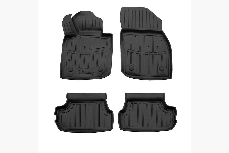 Mini Cooper F55/56/57 2014-2023 Tapis de sol caoutchouc Stingray 3D (3 portes, 4 pièces) Photo 1