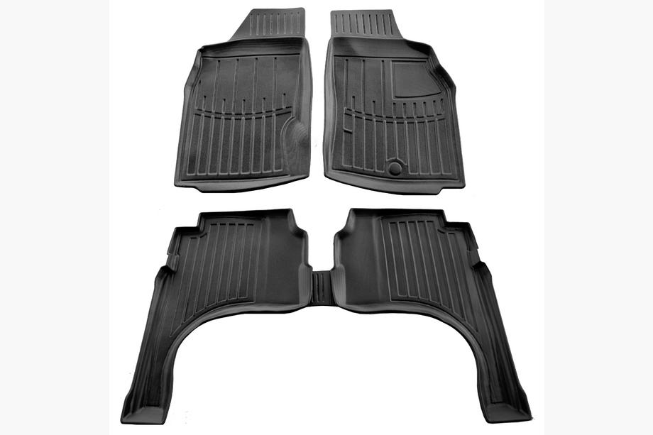 Mitsubishi L200 1996-2006 Tapis de sol caoutchouc Stingray 3D Conduite à droite, set de 5 Photo 1