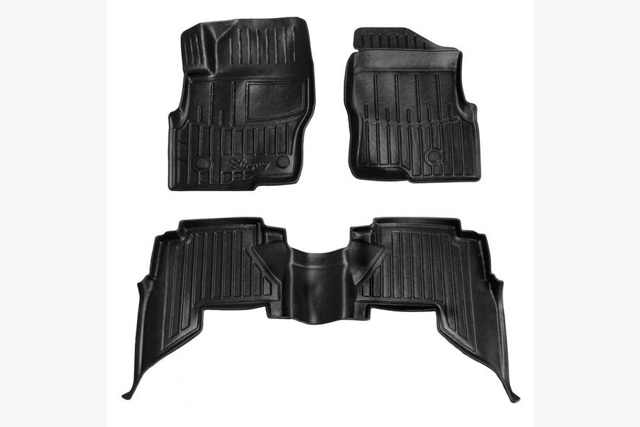 Nissan Pathfinder R51 2005-2014 Tapis de sol caoutchouc Stingray 3D (3 pcs) Photo 1