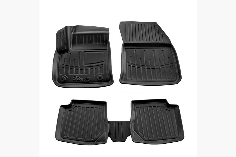 Peugeot 2008 2019- Tapis de sol caoutchouc Stingray 3D (Electro, 5 pcs) Image