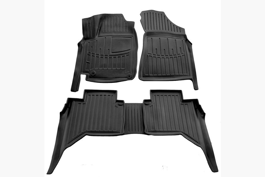 Peugeot Landtrek 2020- Tapis de sol en caoutchouc Stingray 3D Image