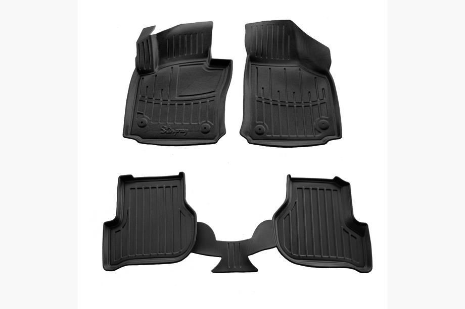 Seat Leon 2005-2012 Tapis de sol en caoutchouc Stingray 3D (4 pcs) Image