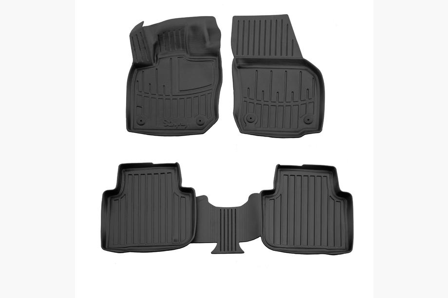 Skoda Kodiaq 2023- Tapis de sol en caoutchouc Stingray 3D (4 pcs) Image