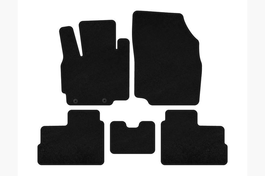 Mitsubishi Space Star/Mirage 2012- Tapis de sol textile Premium (pour Space Star, 2012-2016, HB, Noir) Image
