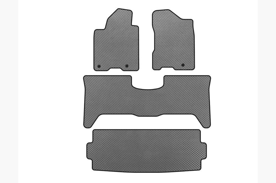 Nissan Armada 2003-2015 Tapis de sol EVA (3 Rangées, 2003-2008, Gris) Image