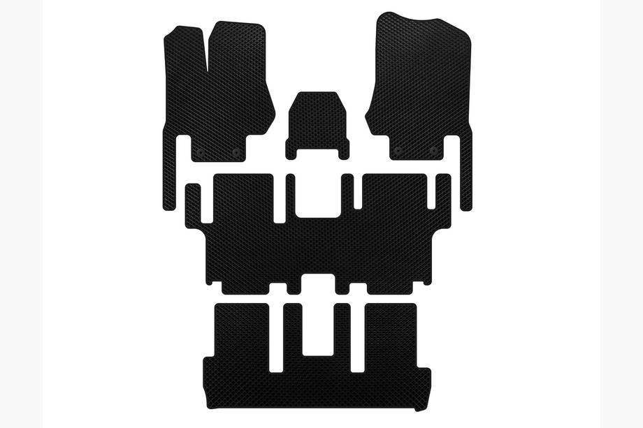 Nissan Quest 2011-2017 Tapis de sol EVA (3 Rangées, 7 Places, Noir) Photo 1