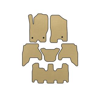 Tapis de sol EVA pour habitacle (3 rangées, Beige, 2010-2014) Nissan Pathfinder R51 2005-2014