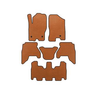 Tapis de sol EVA pour habitacle (3 rangées, Orange, 2010-2014) Nissan Pathfinder R51 2005-2014
