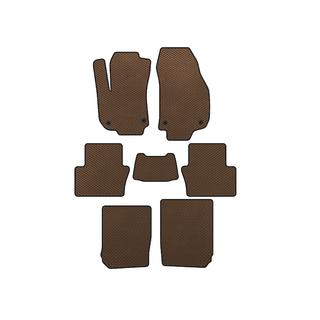 Tapis de sol EVA (3 Rangées, Marron) Opel Zafira B 2005–2011