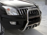 Toyota Land Cruiser Prado 120 2002-2009 Pare-buffle haut (inox) photo 1
