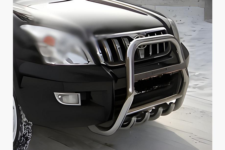 Toyota Land Cruiser Prado 120 2002-2009 Pare-buffle haut (inox) Image