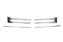 Volkswagen T5 2010-2015 Couvre-Calandre Chromés (Omsa, 4 pcs, Acier Inoxydable) photo 2