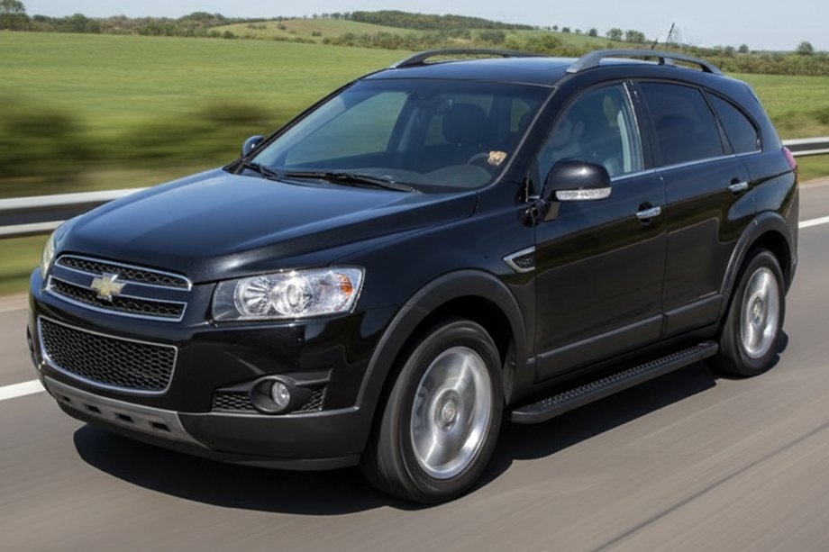Chevrolet Captiva 2006-2019 Marchepieds Latéraux Allmond Black (2 pcs, Aluminium) Image
