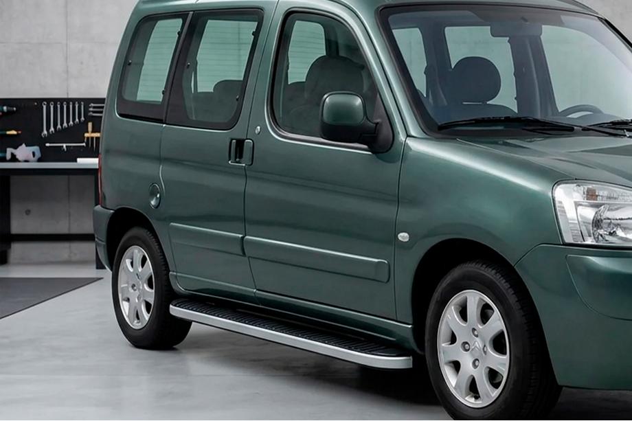 Peugeot Partner 1996-2008 Marchepieds Latéraux Tayga Grey (2 pcs, Aluminium) Image