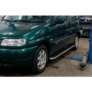 Marchepieds Latéraux Maydos V1 (2 pcs, Aluminium & Inox) Peugeot Partner 1996-2008 photo 1
