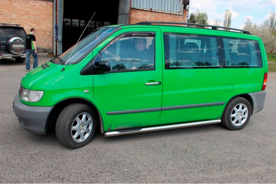 Mercedes Vito W638 1996-2003 Tubes Latéraux (2 pcs, Inox) Photo 3