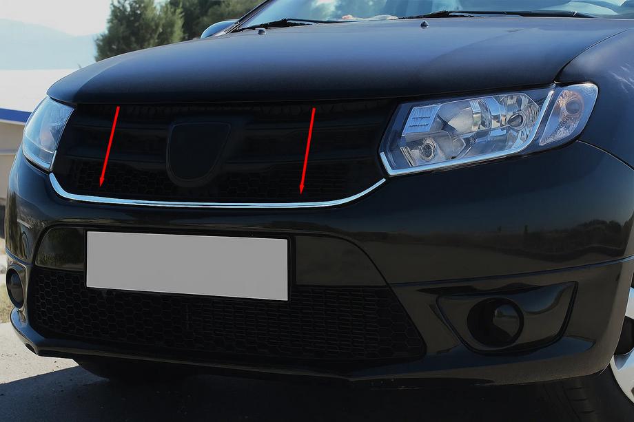 Dacia Logan MCV 2013-2020 Enjoliveur sous calandre (1 pc, inox) Image