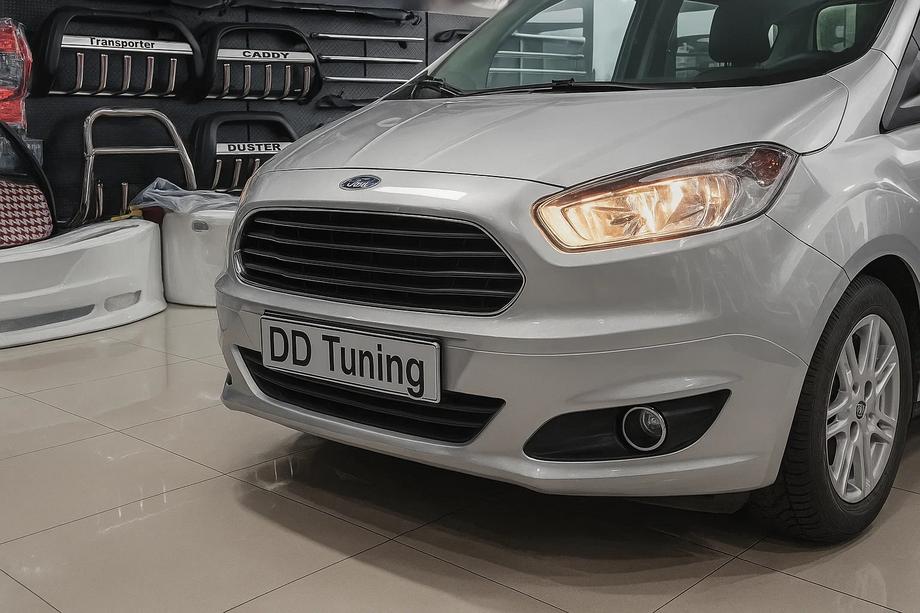Ford Courier 2014-2023 Couvercles de phares antibrouillard (2014-2018, 2 pcs, inox) Image