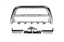 Mercedes Sprinter W906 2006–2018 Pare-buffle WT003 (Inox) 60mm, avec inscription photo 4