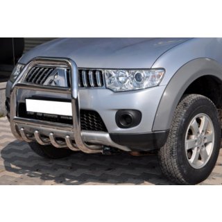 Pare-buffle QT007 (Inox) Mitsubishi L200 2006-2015 photo 2