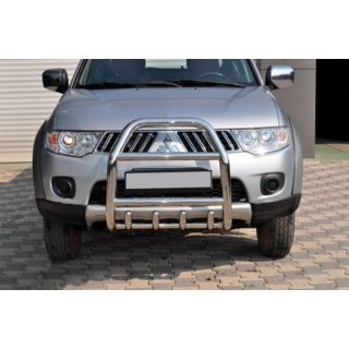 Pare-buffle QT007 (Inox) Mitsubishi L200 2006-2015 photo 1
