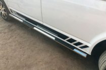 Volkswagen T5 Transporter 2003-2010 Barres Latérales (2 pcs, Inox) 60mm, Empattement Court photo 8