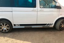 Volkswagen T5 Transporter 2003-2010 Barres Latérales (2 pcs, Inox) 60mm, Empattement Court photo 9