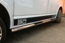 Volkswagen T5 Transporter 2003-2010 Barres Latérales (2 pcs, Inox) 60mm, Empattement Court photo 10