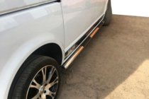 Volkswagen T5 Transporter 2003-2010 Barres Latérales (2 pcs, Inox) 60mm, Empattement Court photo 11